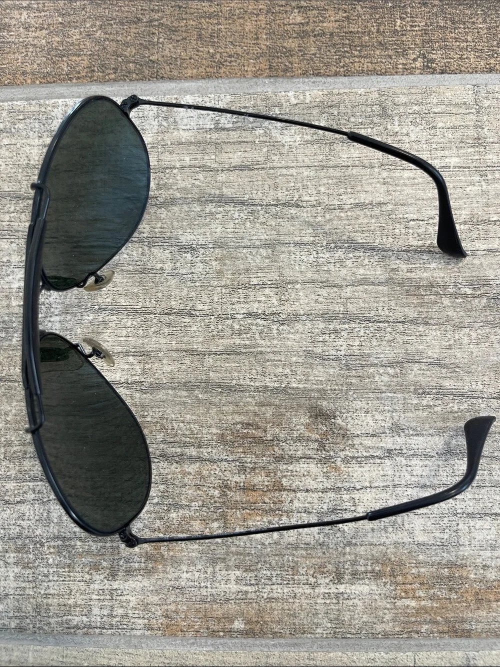 Ray-Ban Black Aviator Sunglasses Outdoorsman II Sunglasses